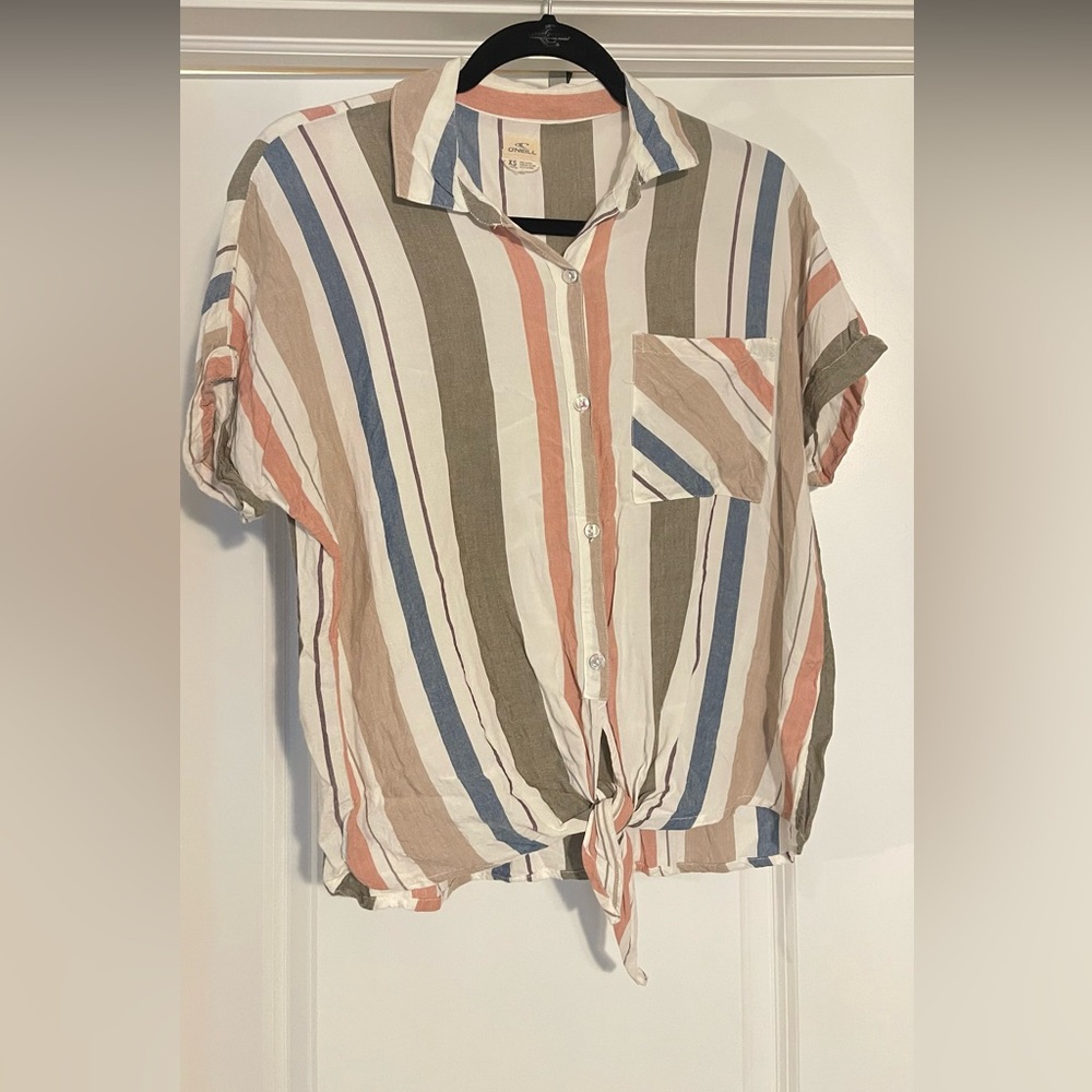 O’Neill striped shirt XS